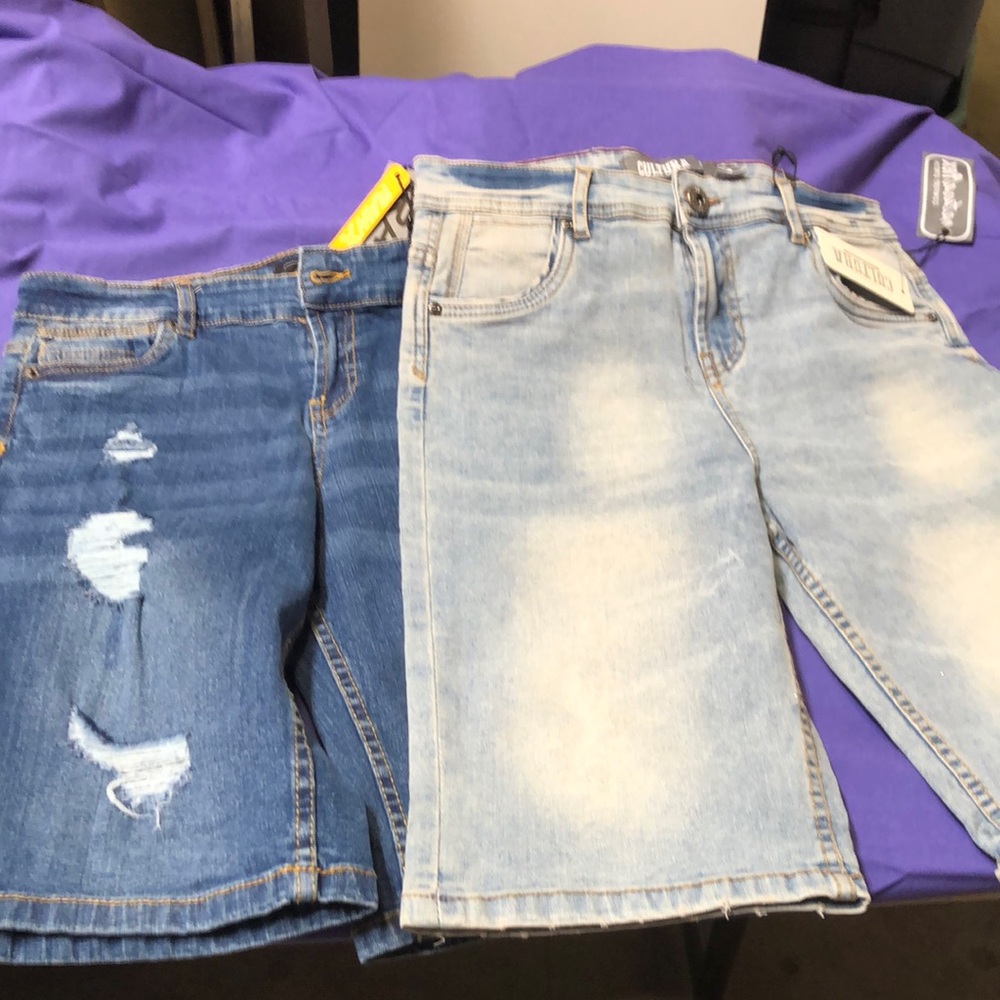 2 pair jean shorts NWT